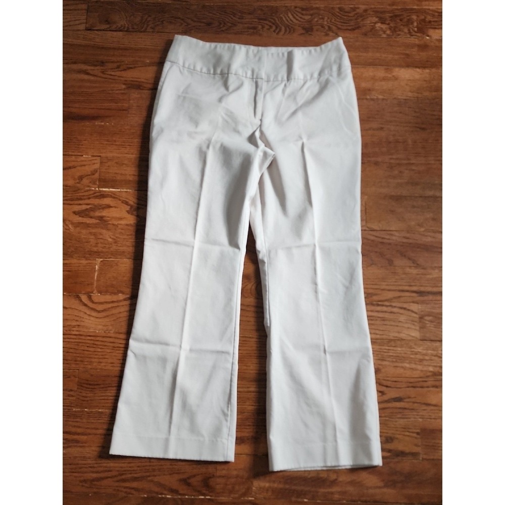 MetroStyle Dress Pants Women 12 Off-White Business Casual Office Stretch career